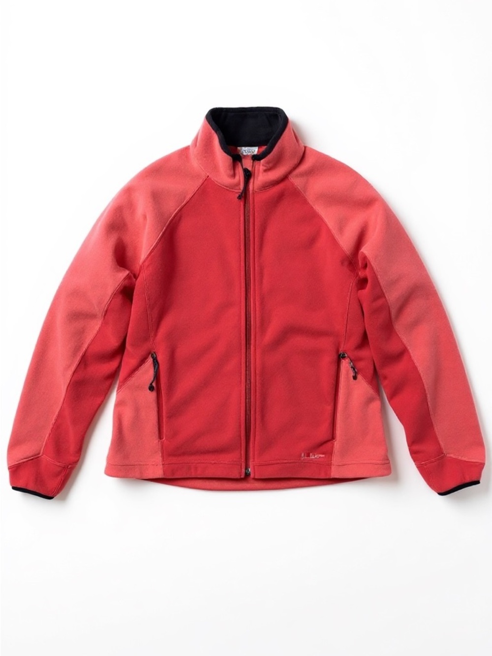 L.L. Bean Polartec Fleece Jacket Coral Pink Full Zip Outdoor Size XL